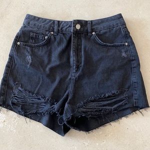 Topshop Distressed Shorts